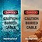 Signmission Caution Buried Cable Danger Sign, Vinyl Decal, 7in W x 10in L, 2PK OS-2PACK-DS-D-710-V-2277 - alternate 4